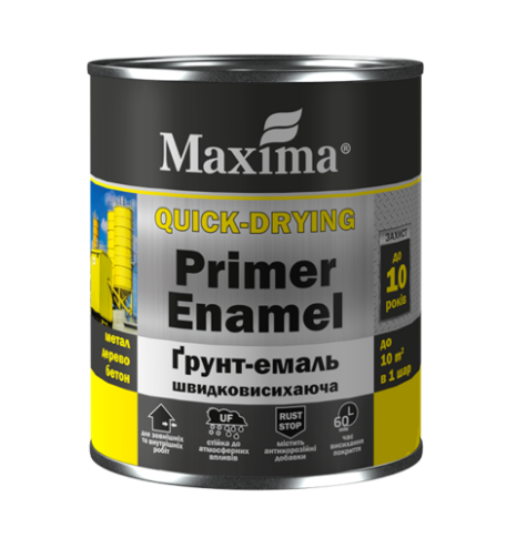 Грунт-емаль швидковисихаюча, синя, ТМ"Maxima" - 0,75 кг